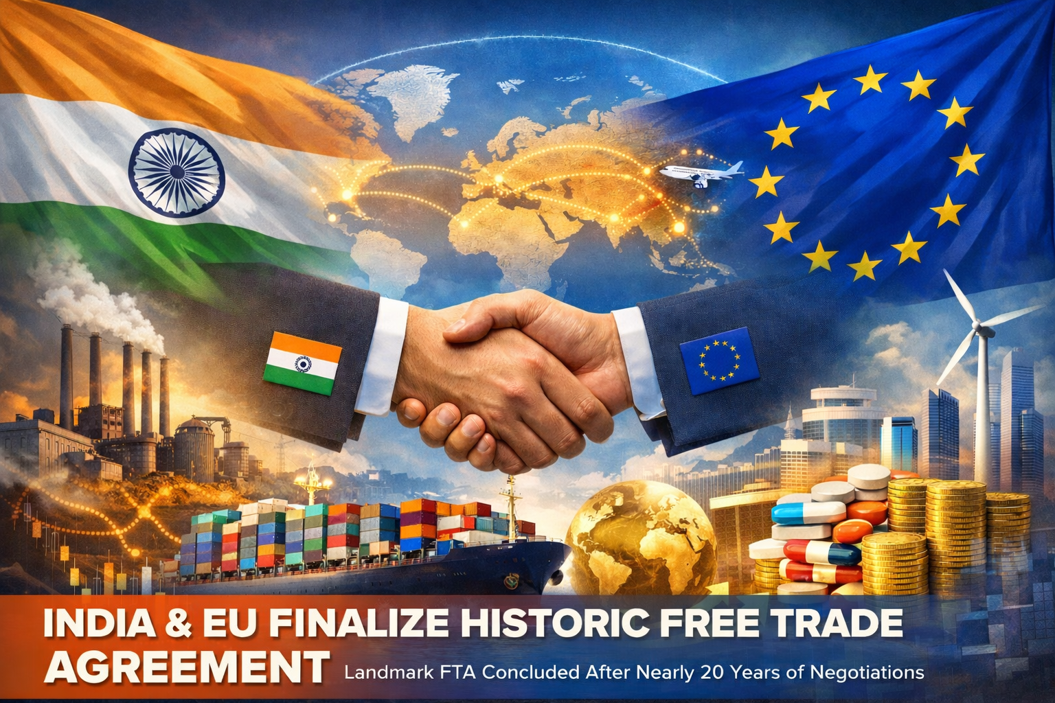 India and EU Finalise Historic Free Trade Agreement