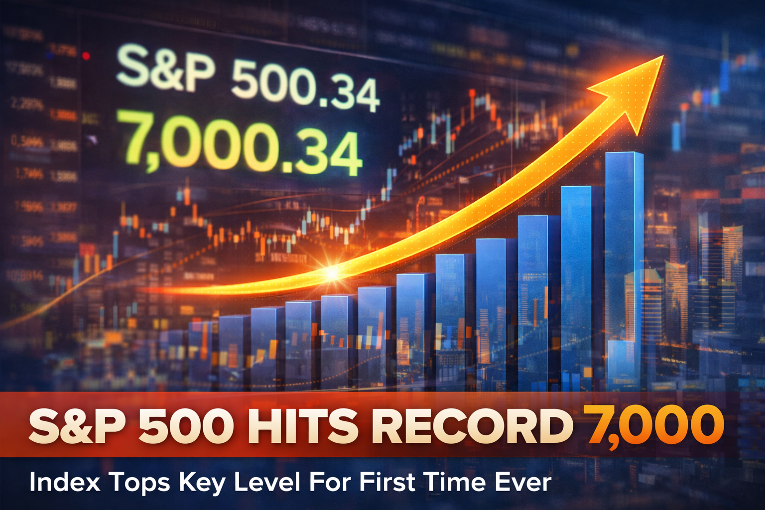 S&amp;amp;P 500 Crosses 7,000 Mark for First Time