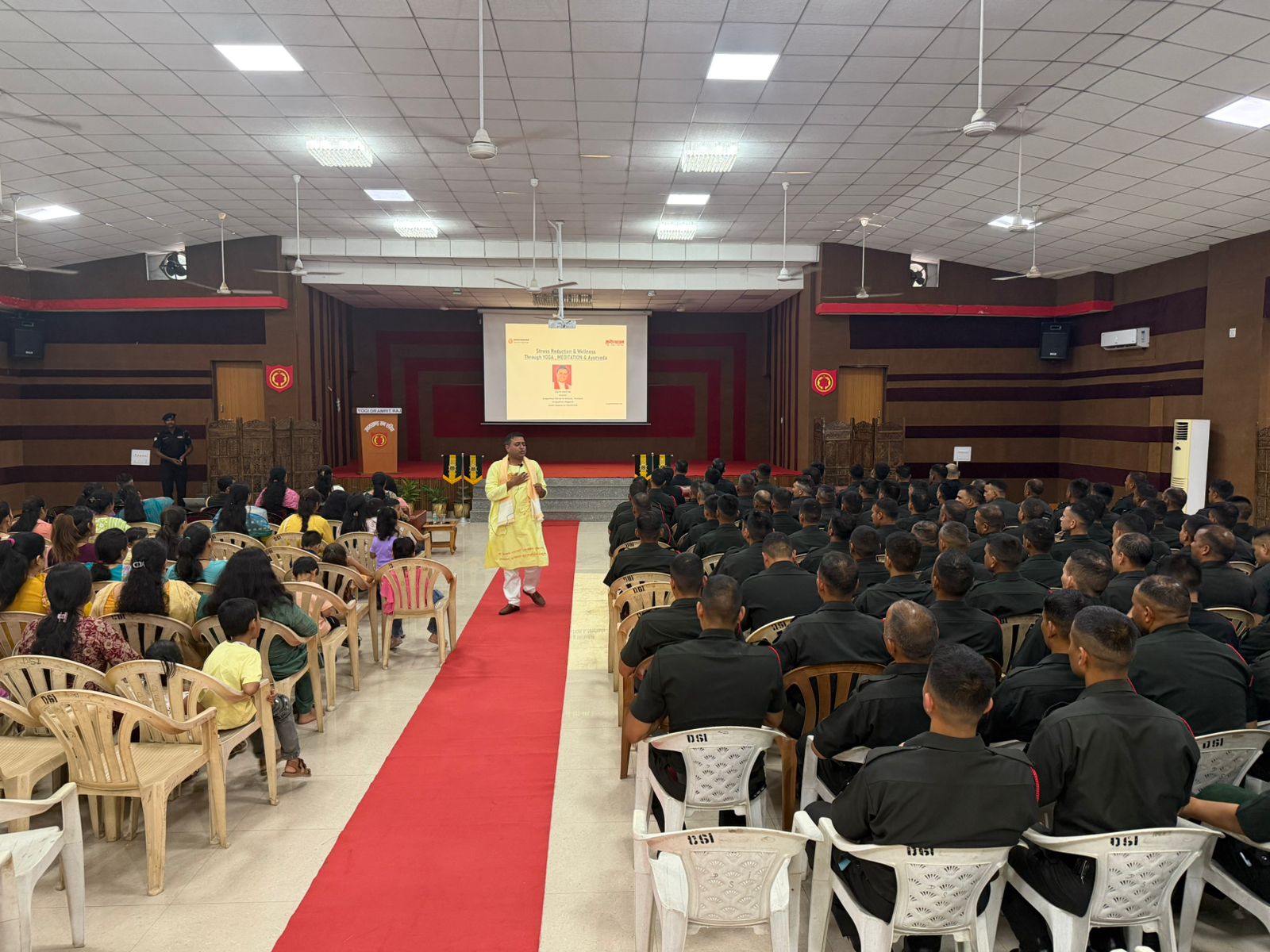 Wellness and Stress Management Workshop on Yoga, Meditation and Ayurveda Conducted for Defence Personnel in Dehradun